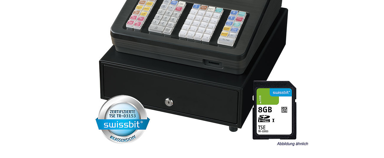 Merkmale einer Sharp Registrierkasse mit TSE