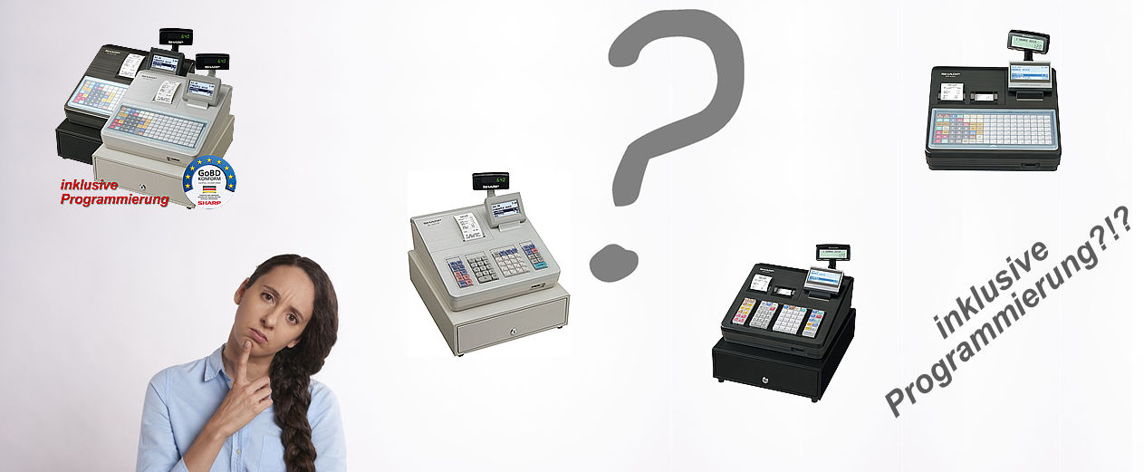Sharp Registrierkasse zurücksetzen und neu programmieren