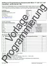 Vorlage Kassenprogrammierung für Sharp Registrierkasse
