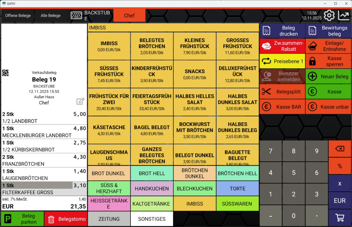 Übersichtlich strukturiert, intuitiv zu bedienen: Die Bedienoberfläche.