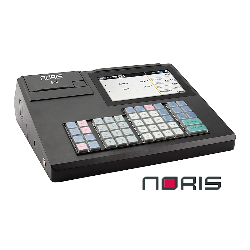 Noris Registrierkasse S-70 mit Hubtastatur und TSE Lizenz