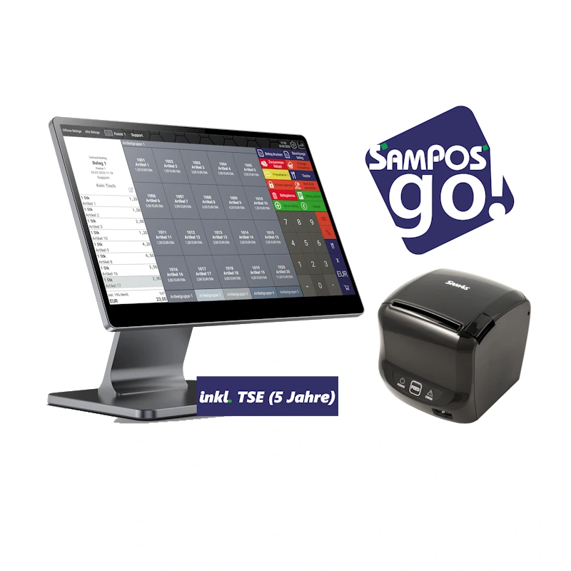 Touch Kassensystem SamPOS Go Paket XL